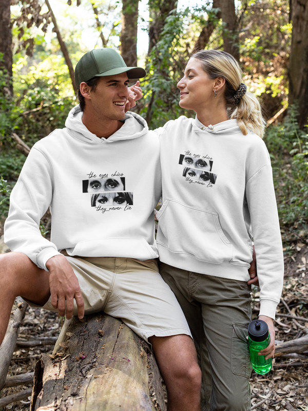 WearMyArtt Couple Hoodie – Eyes Never Lie Edition